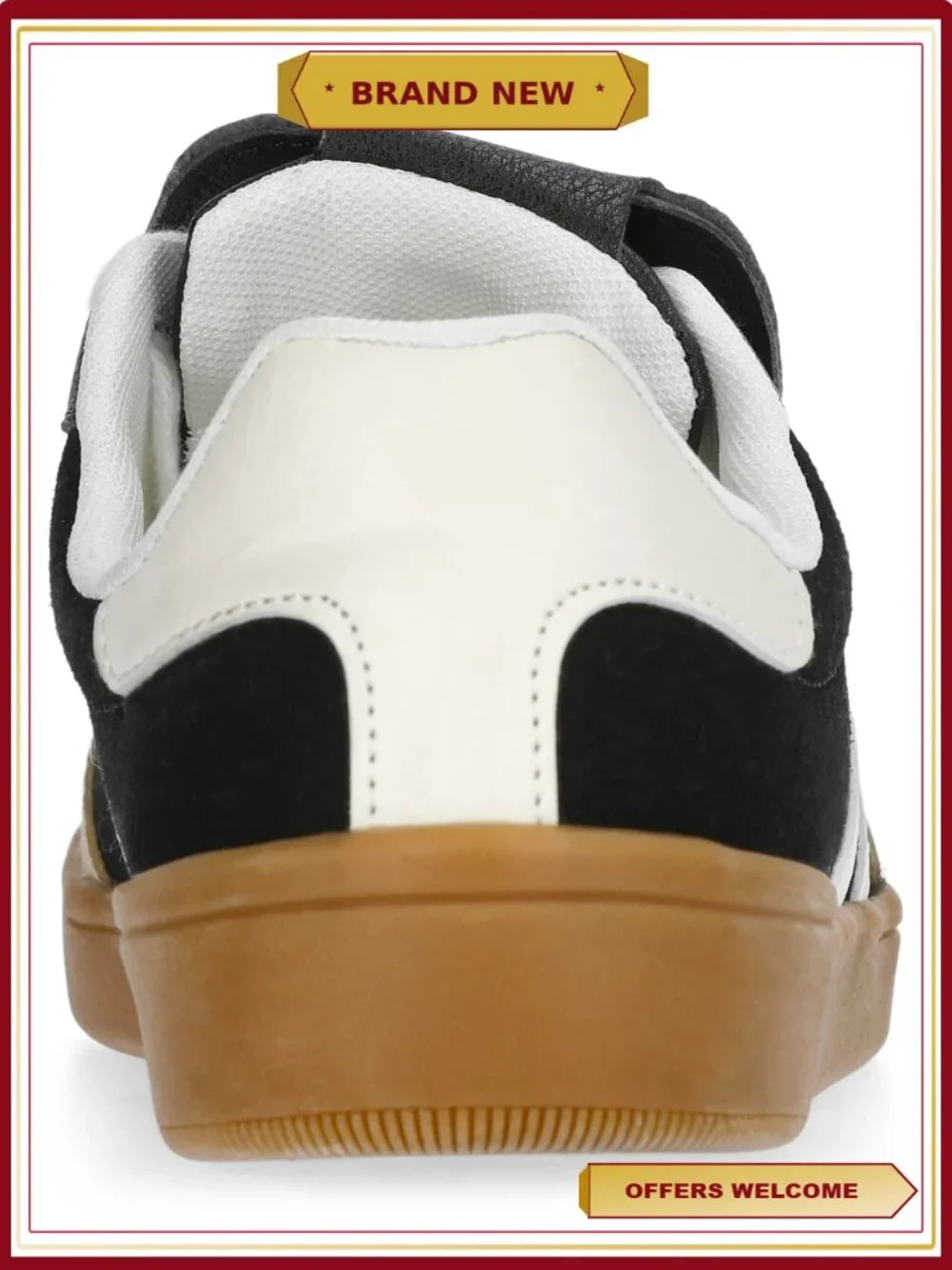 Boys Casual Fold-Over Sneakers with Memory Foam Insole